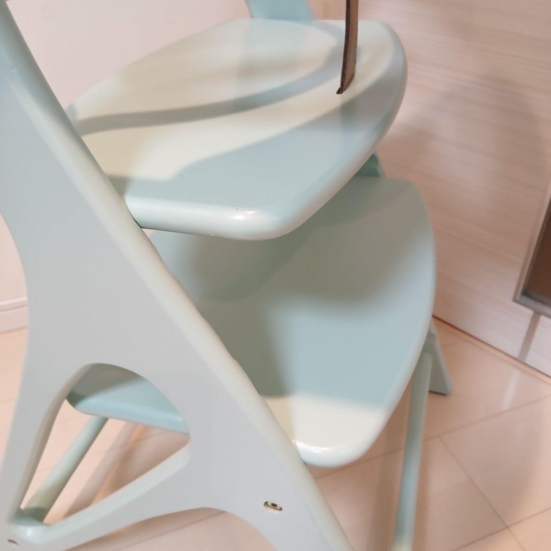 【美品】大和屋 yamatoyaアッフルチェア ハーブグリーン ベビーチェア