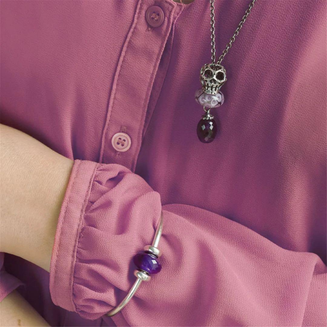 TROLLBEADS メキシカンシュガースカル　シルバーパーツ 4個セット