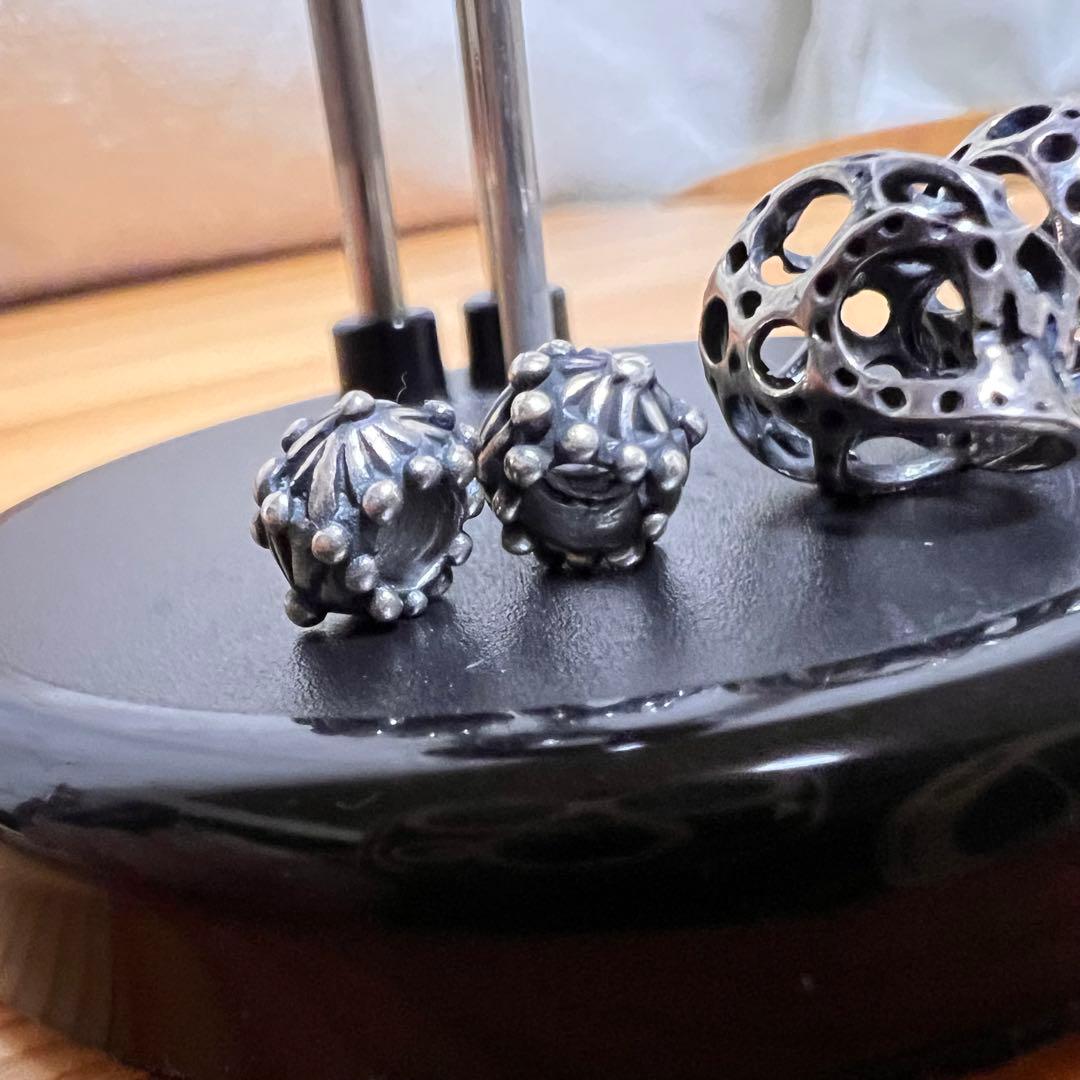TROLLBEADS メキシカンシュガースカル　シルバーパーツ 4個セット