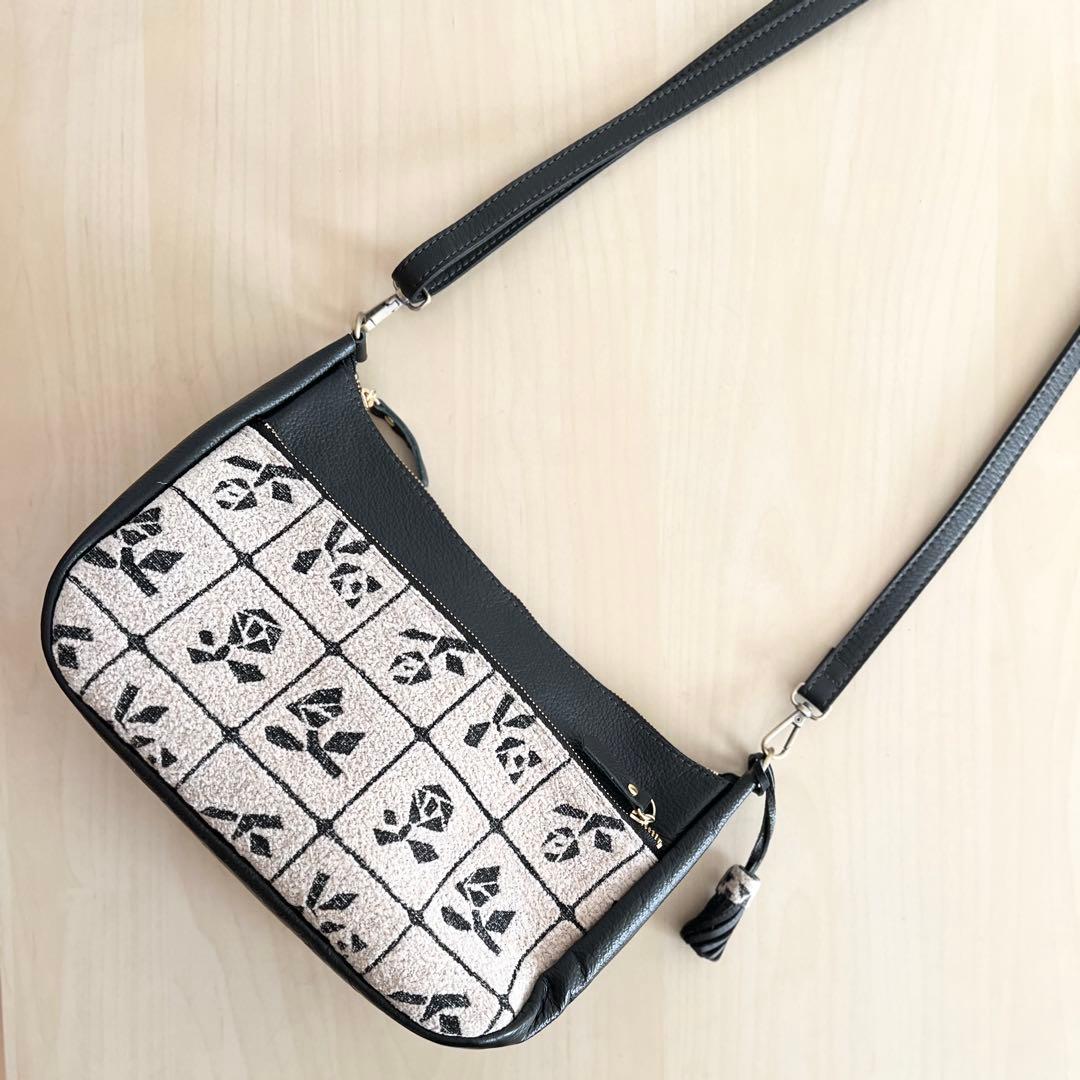 本革&Lulu beigeショルダーバッグ　RB512-132