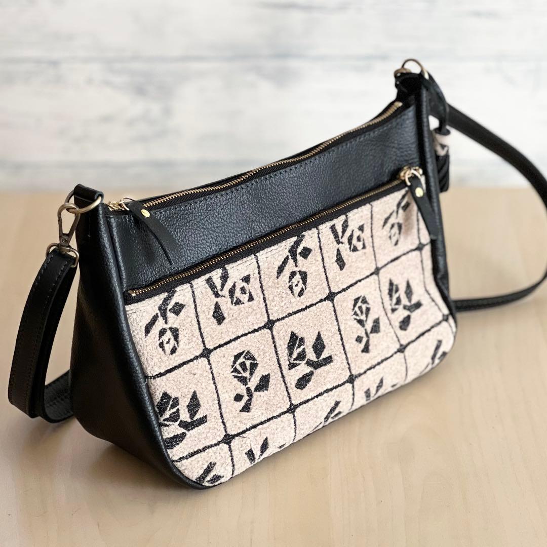 本革&Lulu beigeショルダーバッグ　RB512-132