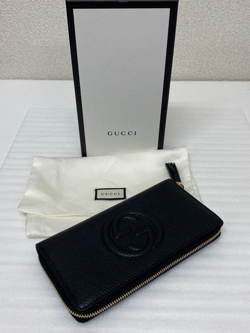 3-2895 GUCCI グッチ ラウンドジップ 長財布