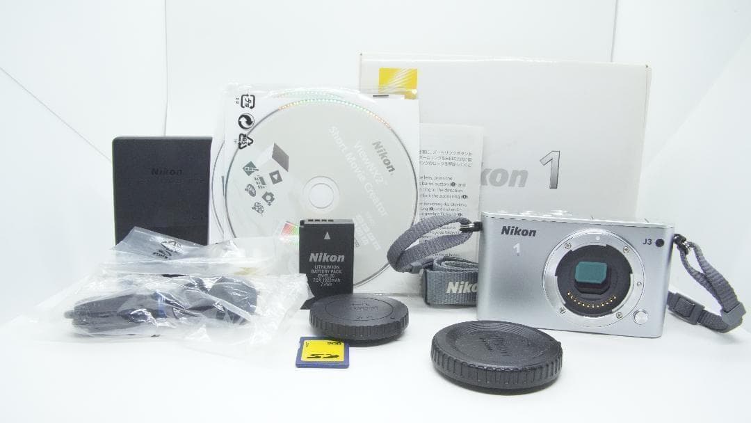 【Y3055】 Nikon 1 J3 シルバー 箱あり ニコン