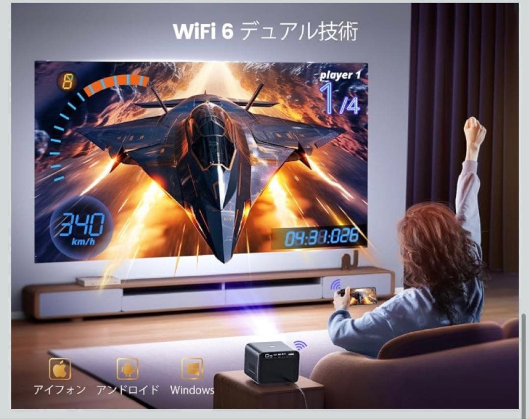 最新進級完全密閉防塵プロジェクター4K 高輝度30000lm 定価29800円