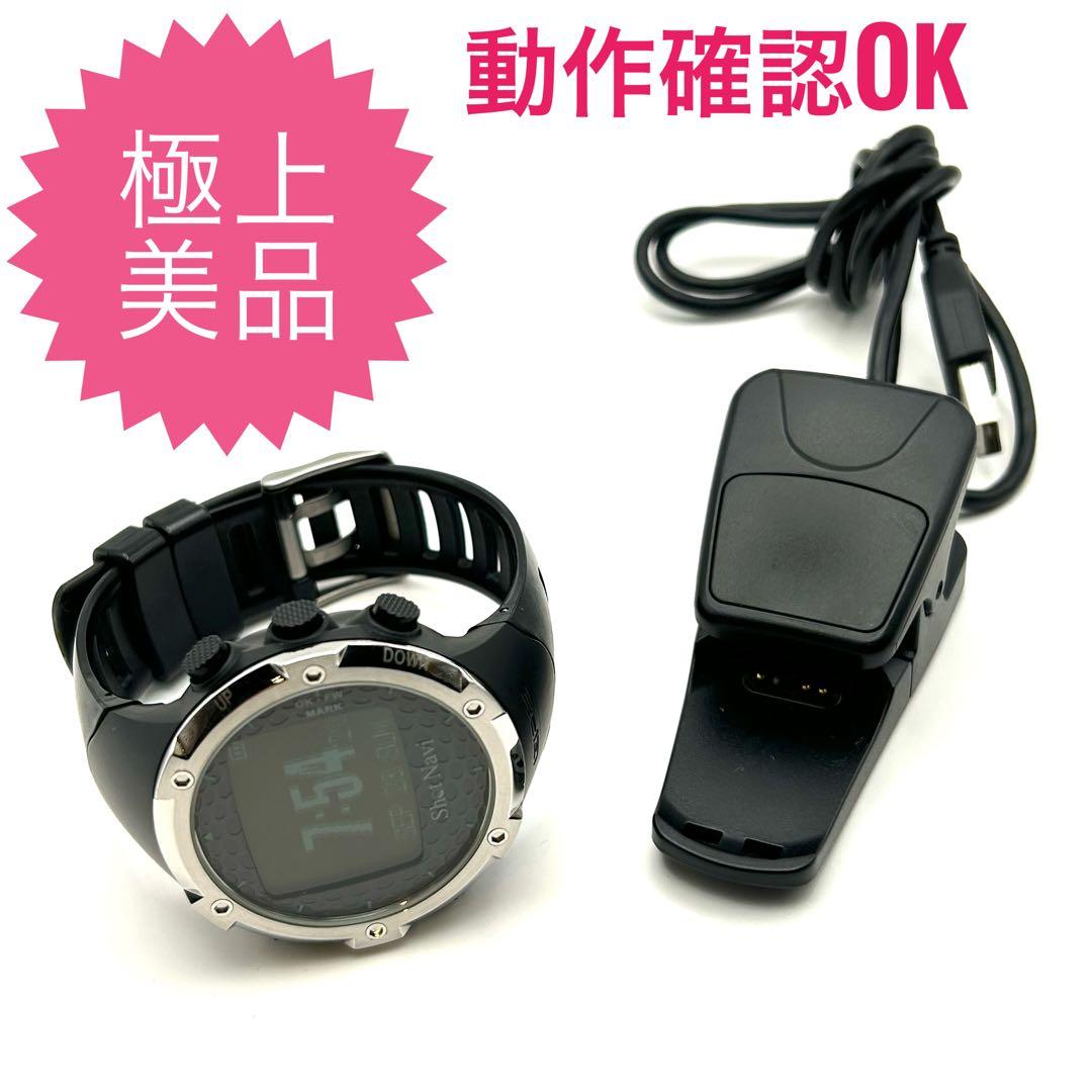 μ　動作確認OK ショットナビ W1-FW 充電器あり 腕時計 GPS