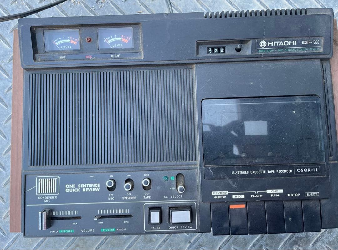 昭和　レトロ　HITACHI　OSQR-1700　ラジカセ　ラジオ