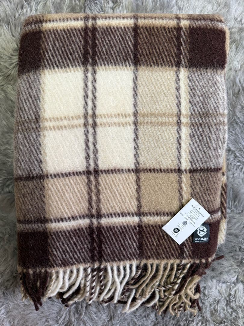 Klippan クリッパン　ブランケット　毛布　ミナペルホネン　チェック柄