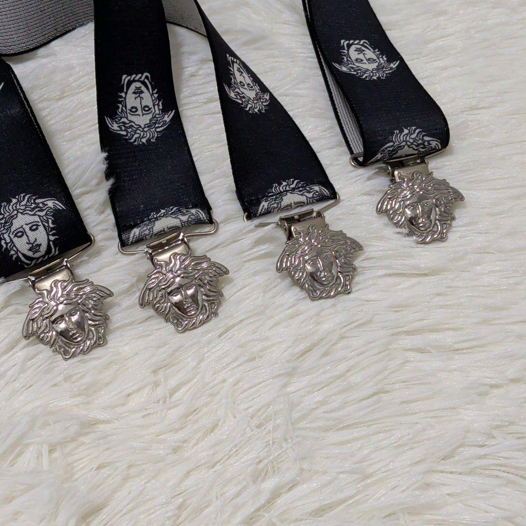 入手困難✨ 美品　VERSACE　サスペンダー メデューサ メンズ ブラック