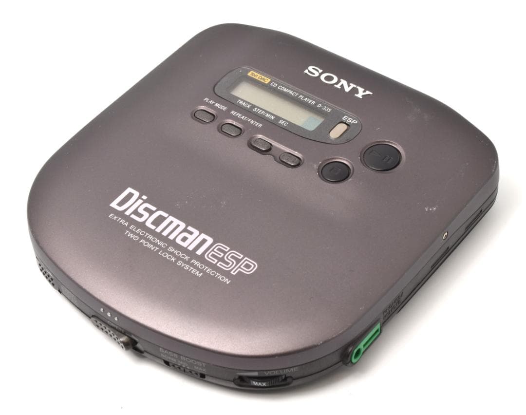 【動作品】SONY ディスクマン ESP ポータブルCDプレイヤー　D-335