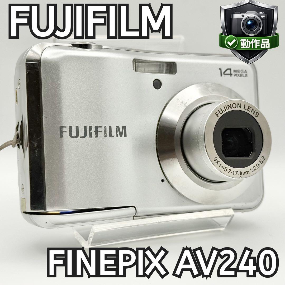 【動作品】FUJIFILM FINEPIX AV240 コンデジ 単三電池対応
