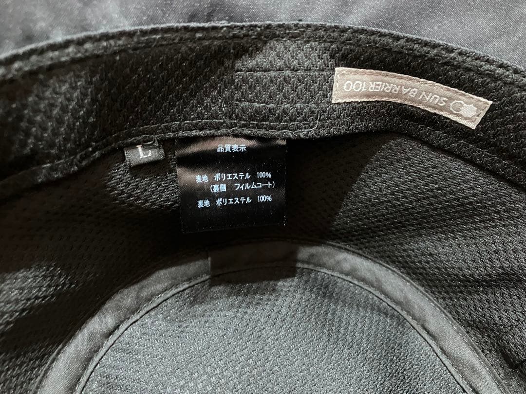 サンバリア100 バケットハット　ブラック　Ｌ