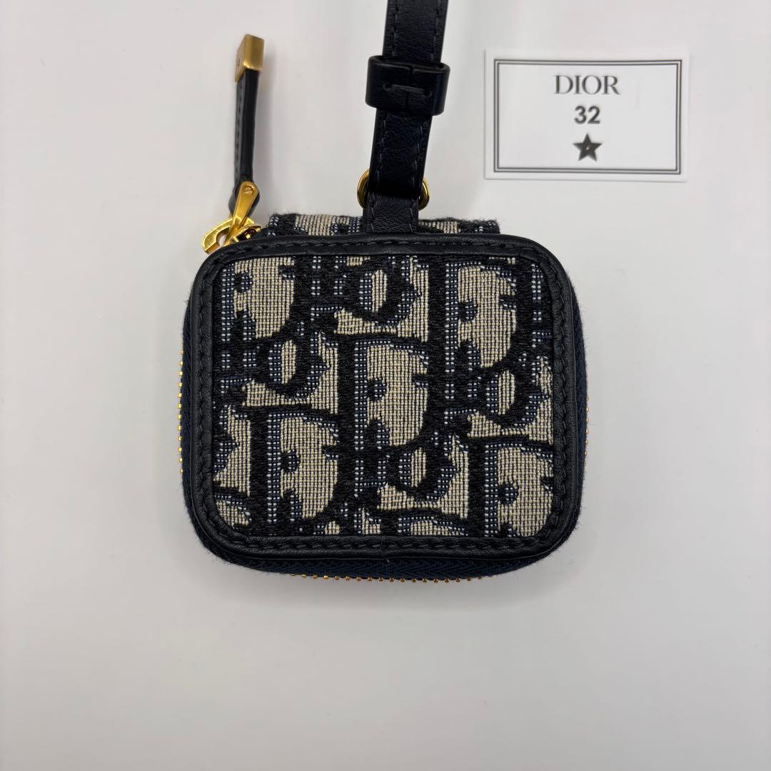 Christian Dior airpods pro ケース　ネイビー　総柄