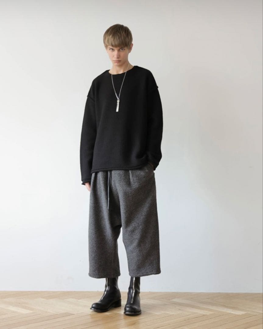 MB ULTIMATE FABRIC ウール縮繊サルエルパンツ グレー サイズS