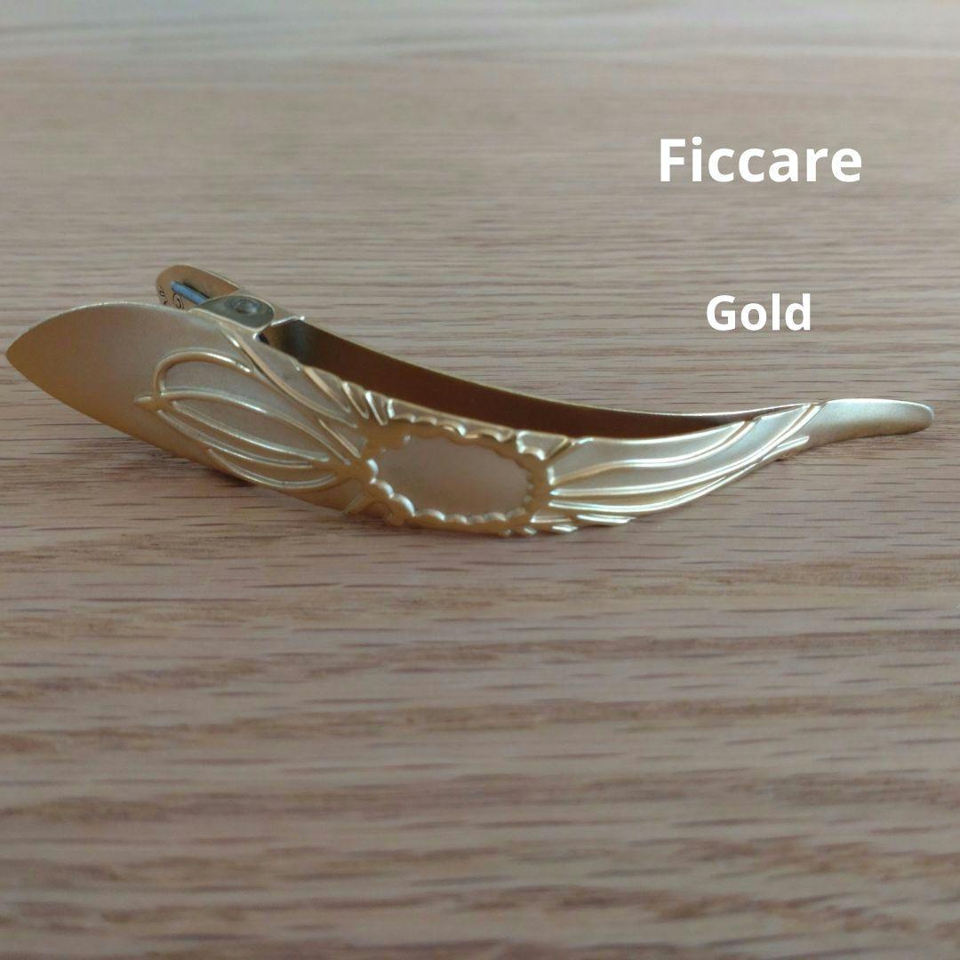 フィカレ ヘアクリップ マキシマスクリップ ヘアアクセサリー ゴールド