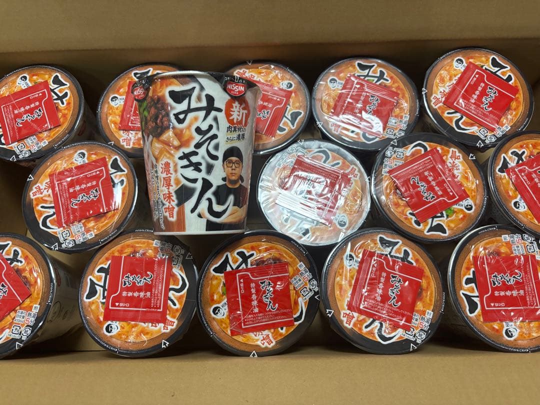 【送料込】みそぎん 濃厚味噌 ラーメン15個