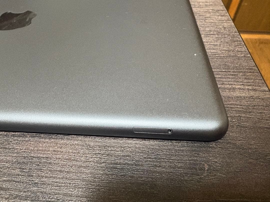 iPad スペースグレー 本体 + 透明ケース　セルラー第8世代　ケース、ガラス