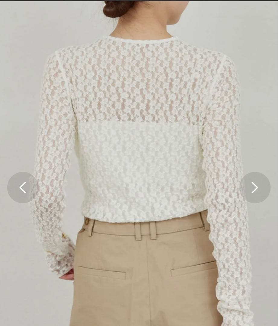 【美品】ガリャルダガランテLa nature lingeレースカットソー