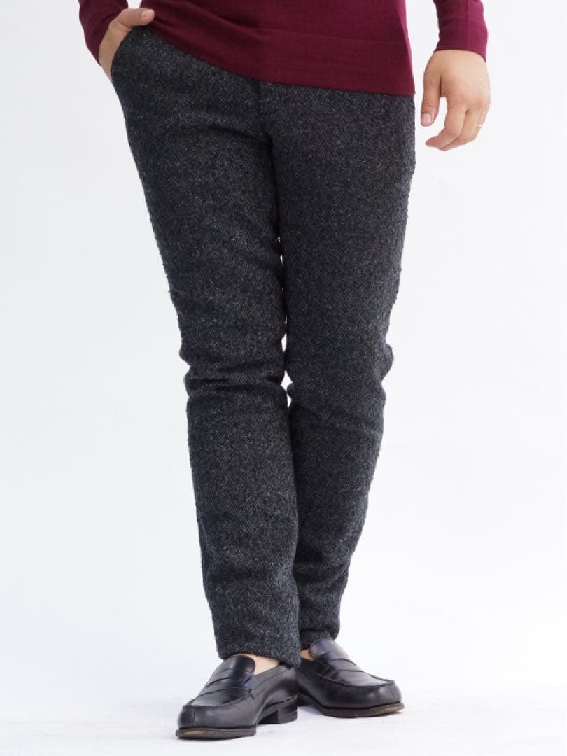 ジュンハシモト　TWEED 17cm PANTS CHARCOAL 3