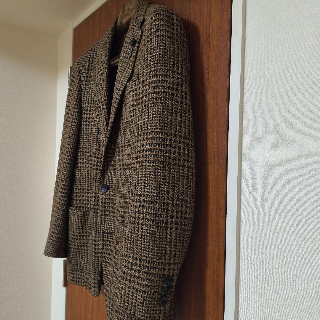 【早い者勝ち】ラルディーニ　ブラウンチェック柄テーラードジャケット