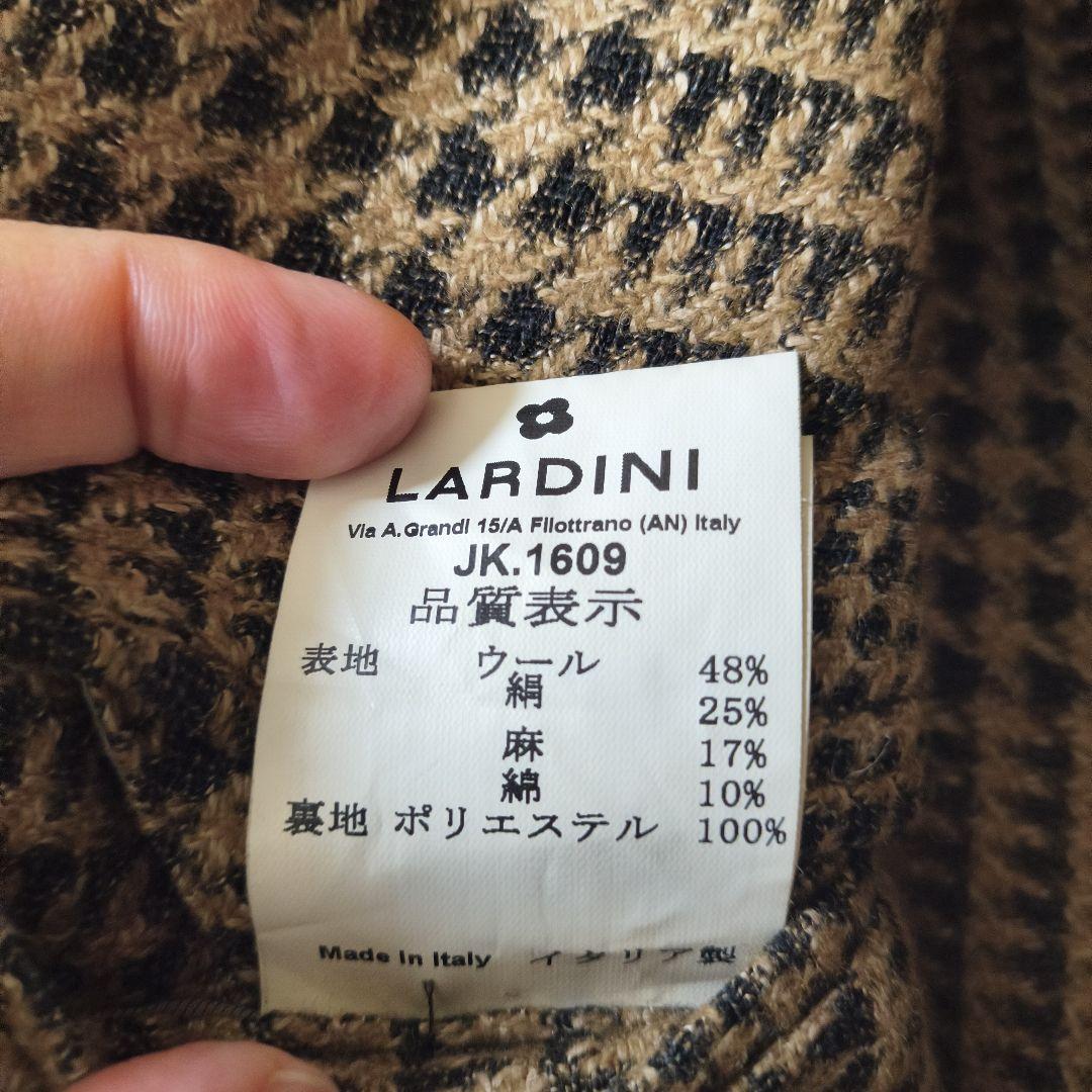 【早い者勝ち】ラルディーニ　ブラウンチェック柄テーラードジャケット