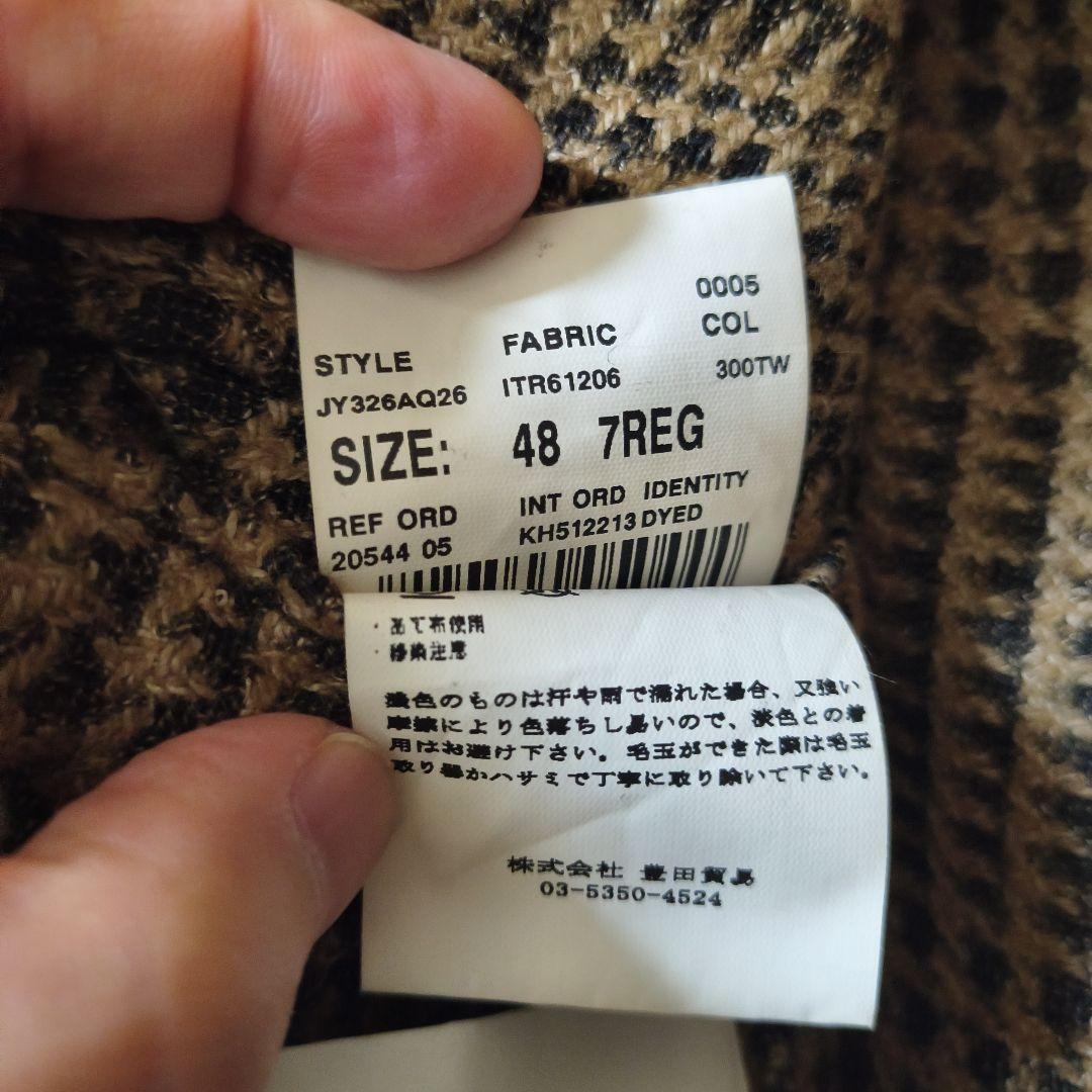 【早い者勝ち】ラルディーニ　ブラウンチェック柄テーラードジャケット