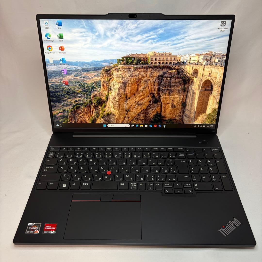 極美品 ThinkPad E16 Ryzen7 7730U 16GB 512GB