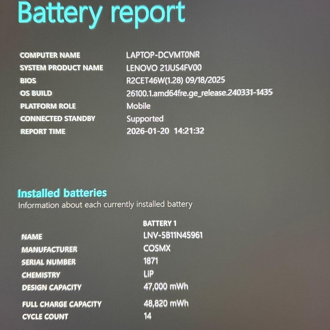 極美品 ThinkPad E16 Ryzen7 7730U 16GB 512GB