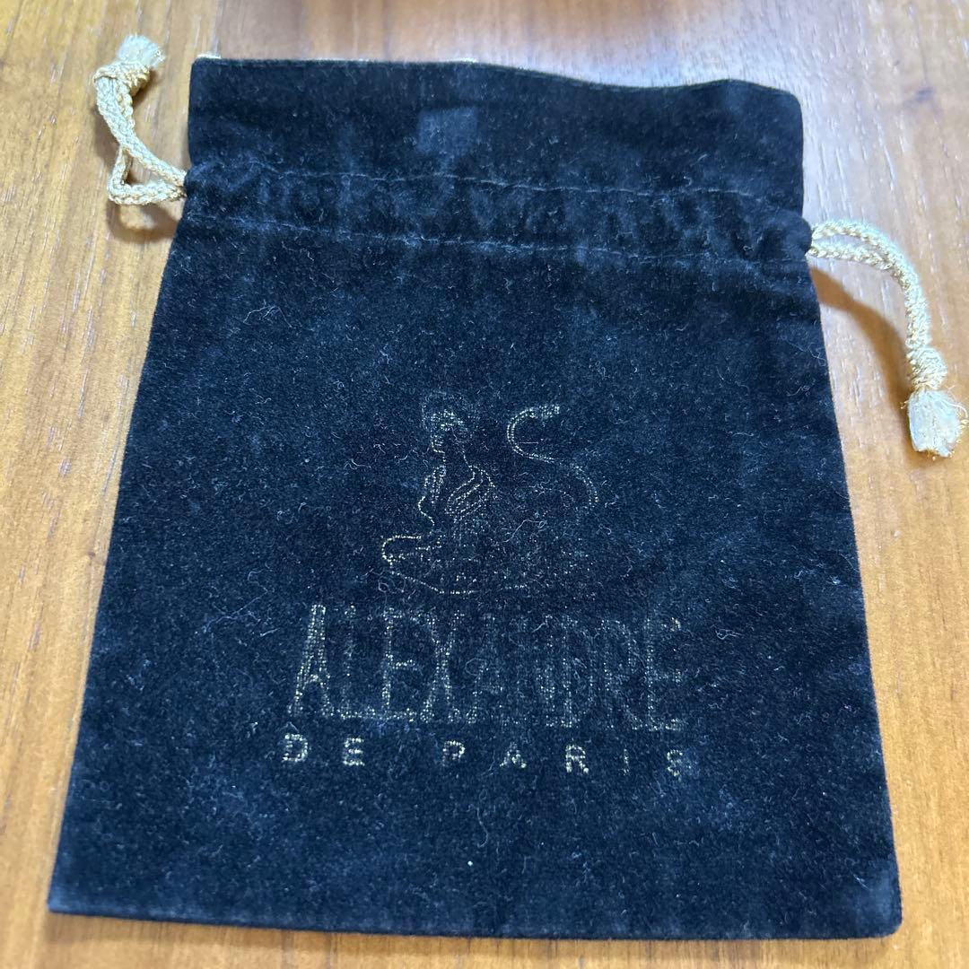 アレクサンドルドゥパリ　バレッタ　クリーム色