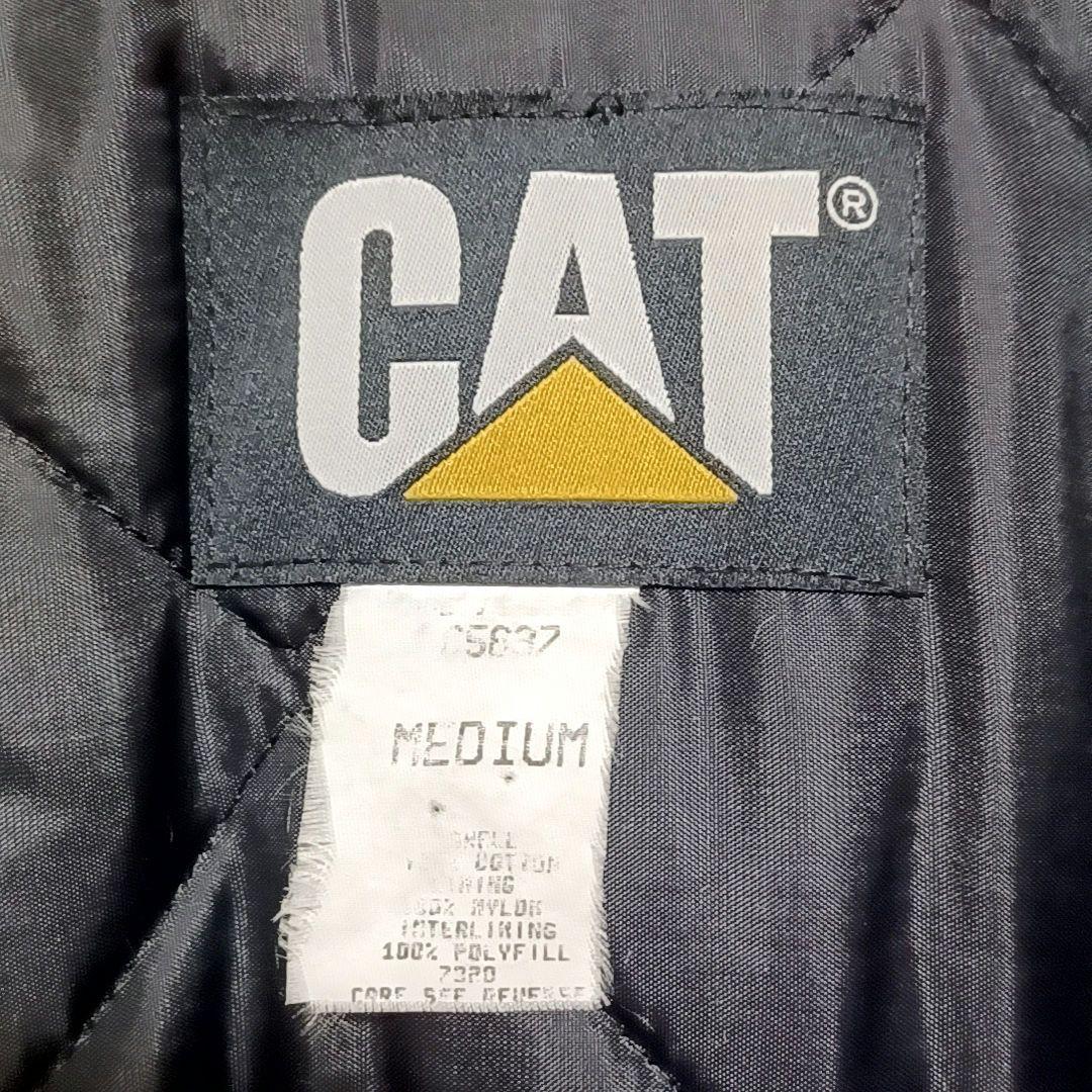 みてみて80s90s★CATブラウンダックキルティング中綿ジャケット