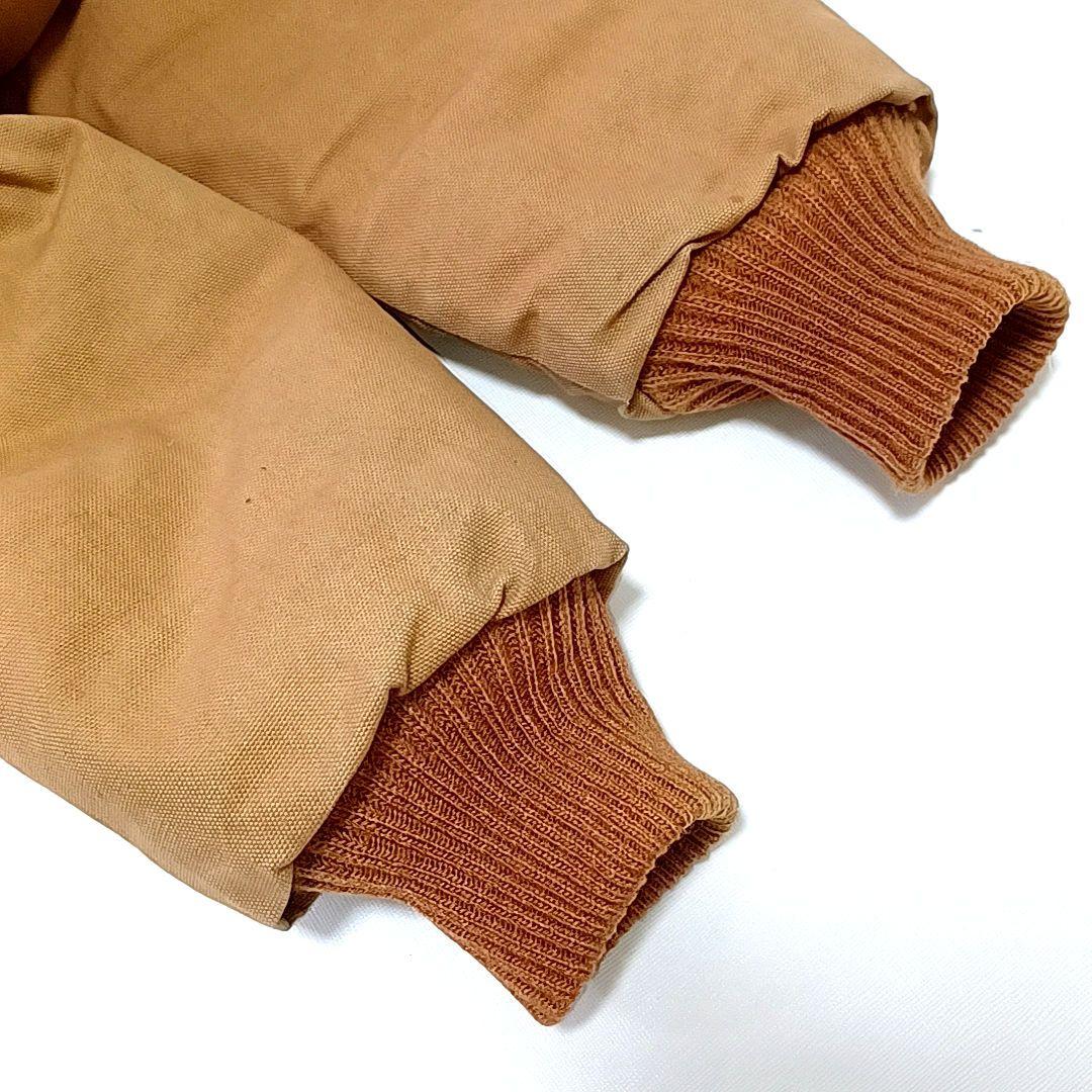 みてみて80s90s★CATブラウンダックキルティング中綿ジャケット