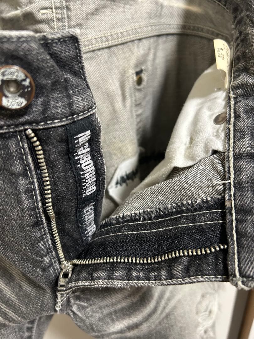 ネイバーフッド　サベージ　ナローストレート ブラックデニム サイズM