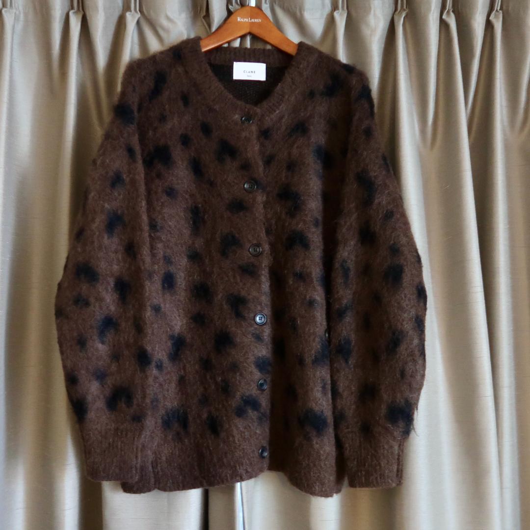 【CLANE】MOHAIR LOOSE KNIT CARDIGAN