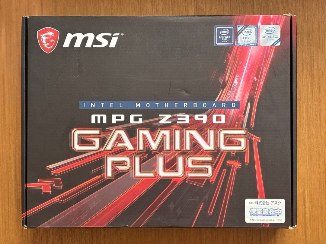 マザーボード　msi MPG Z390 GAMING PLUS