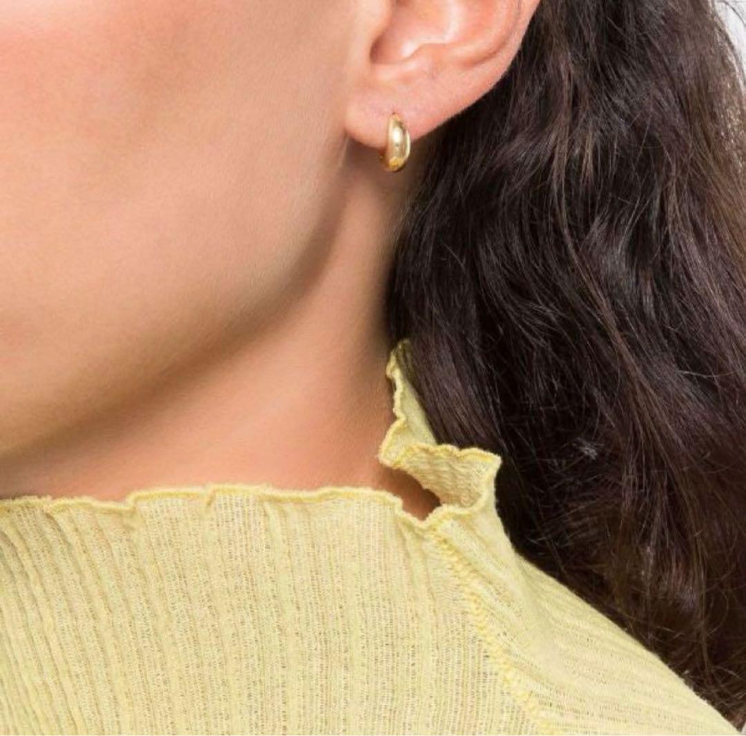 【片耳のみ】TOM WOOD　Ice Huggie Gold Small