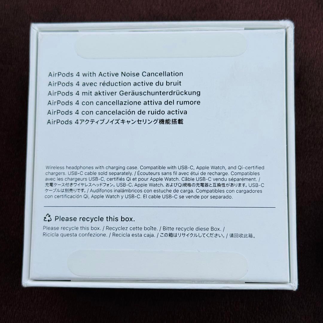 【3】AirPods 4 第4世代 本体 ANC搭載 A3055 保証あり