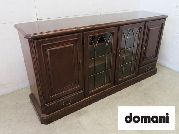 美品■カリモク■ドマーニ■クイーンズライフ■サイドボード■リビングボード■オーク