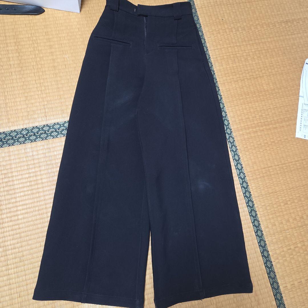 fax copy express ワイドスラックス　黒 fax