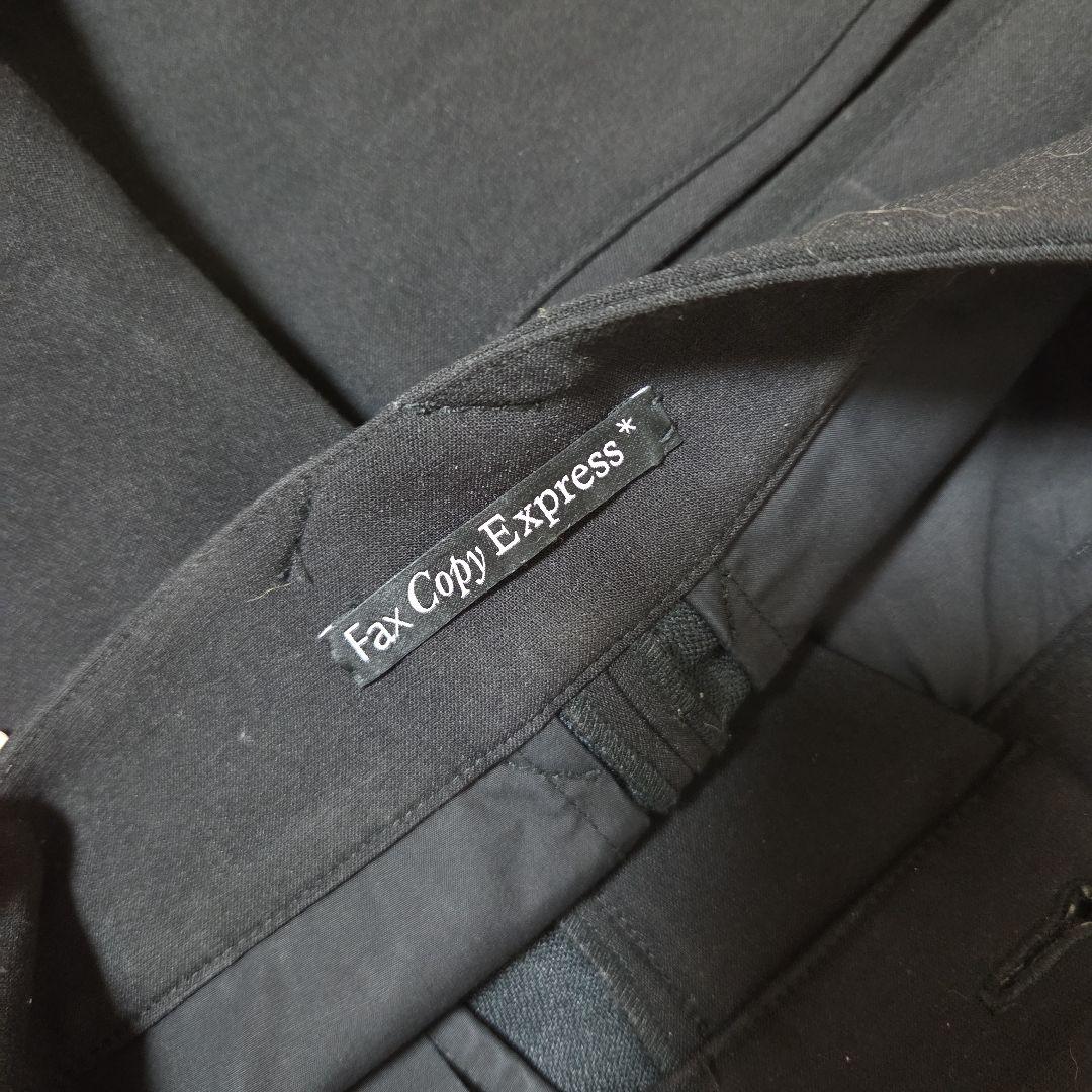 fax copy express ワイドスラックス　黒 fax