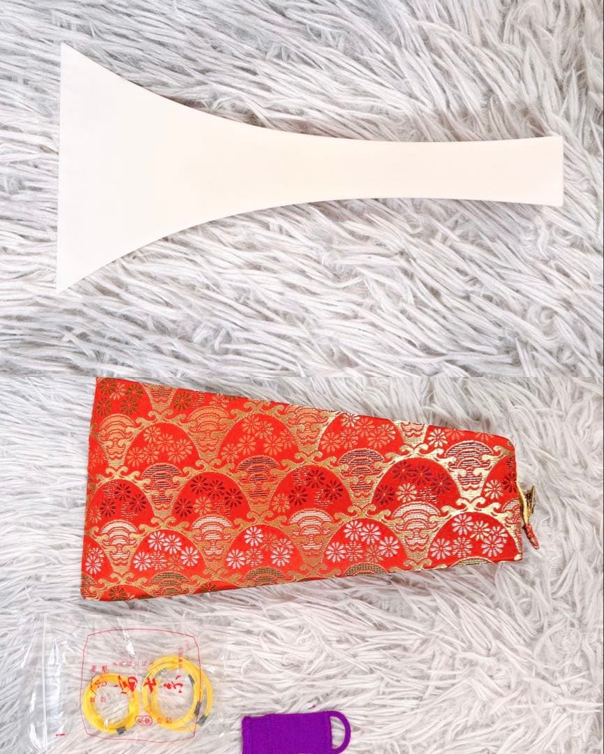 【希少】長唄三味線　細棹　花梨　正寸　丸打胴　撥付き　皮破れなし　本皮