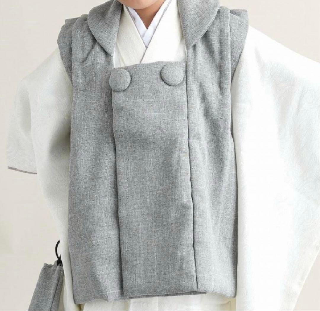 utatane ひよこ商店　かぷり　七五三　被布　3歳　ペイズリー柄