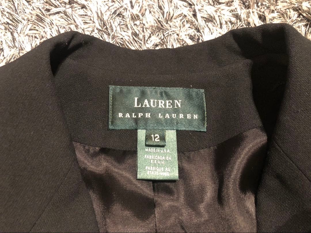 【希少大きめ】LAUREN ラルフローレン ダブル ジャケット 12 金ボタン