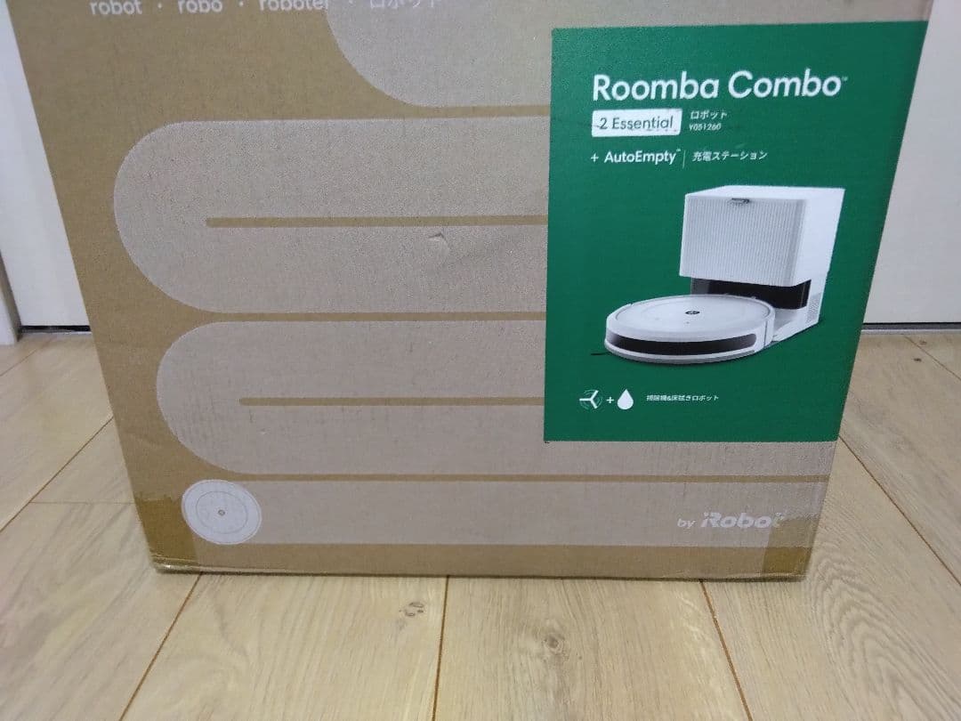 【使用1時間Roomba Combo 2 Essential + 個装箱setA