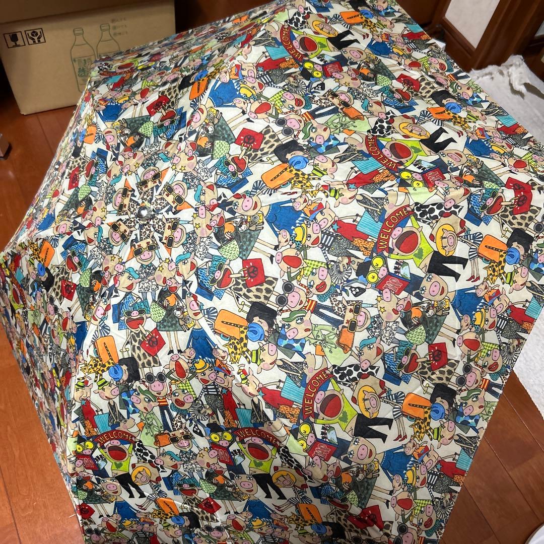 【ピンキー】 アルベロベロのケース付き折りたたみ傘