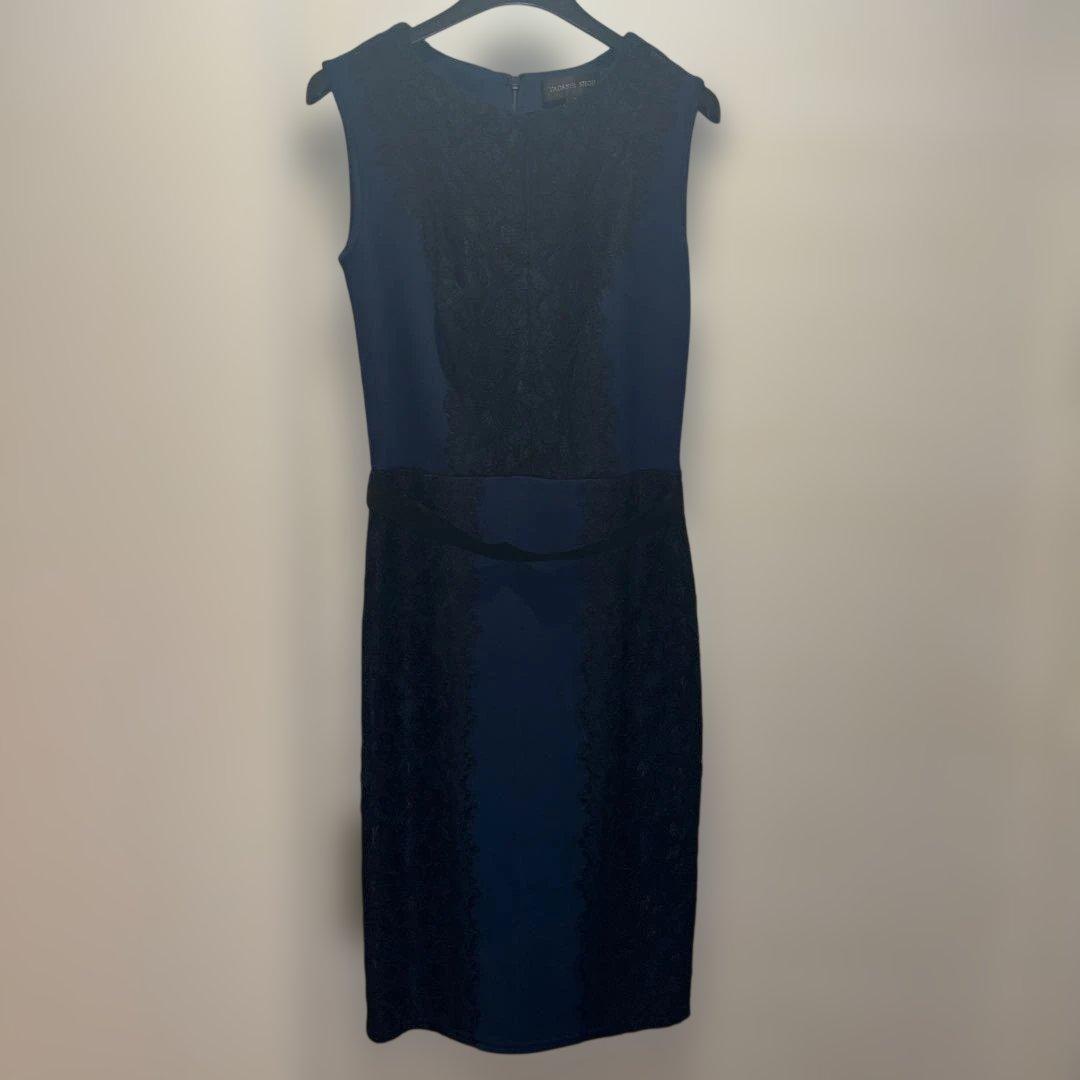 TADASHI SHOJI ネイビー ノースリーブ ワンピース