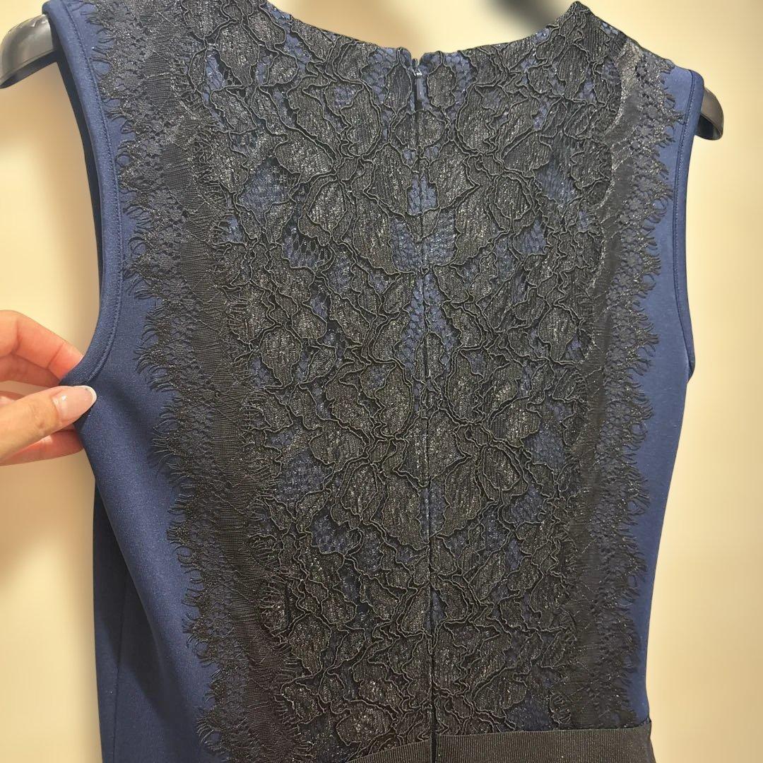 TADASHI SHOJI ネイビー ノースリーブ ワンピース