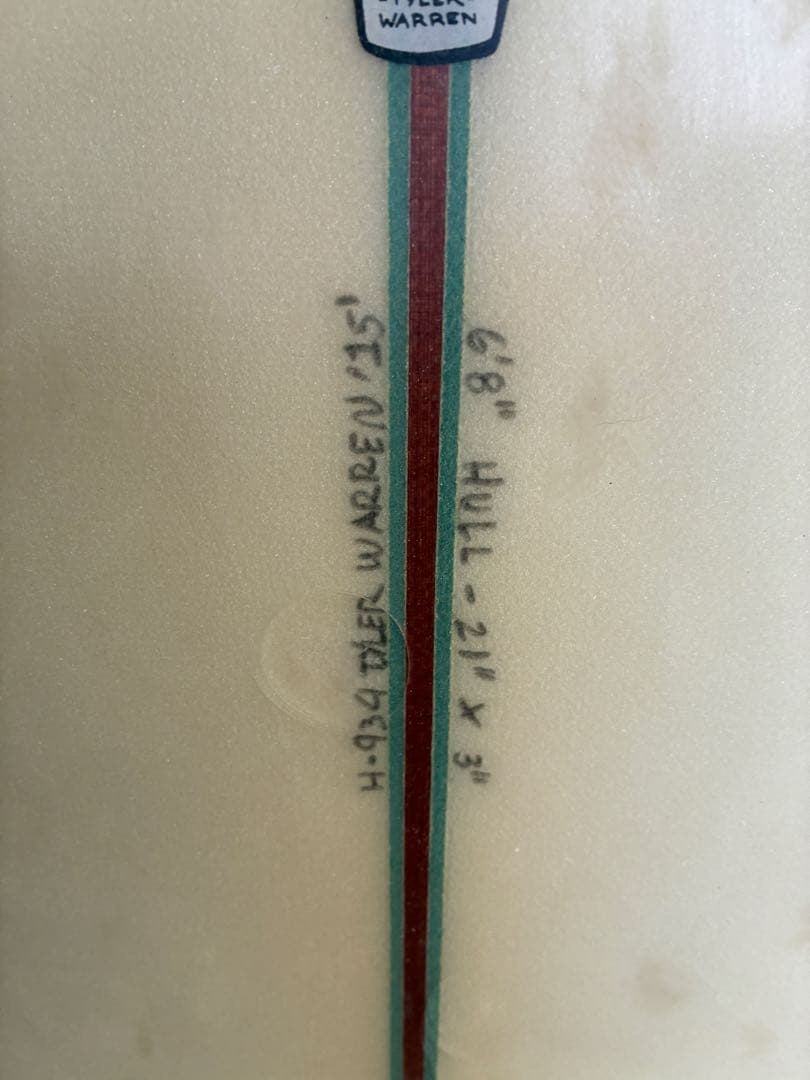 タイラーウォーレン　ハルサーフボード