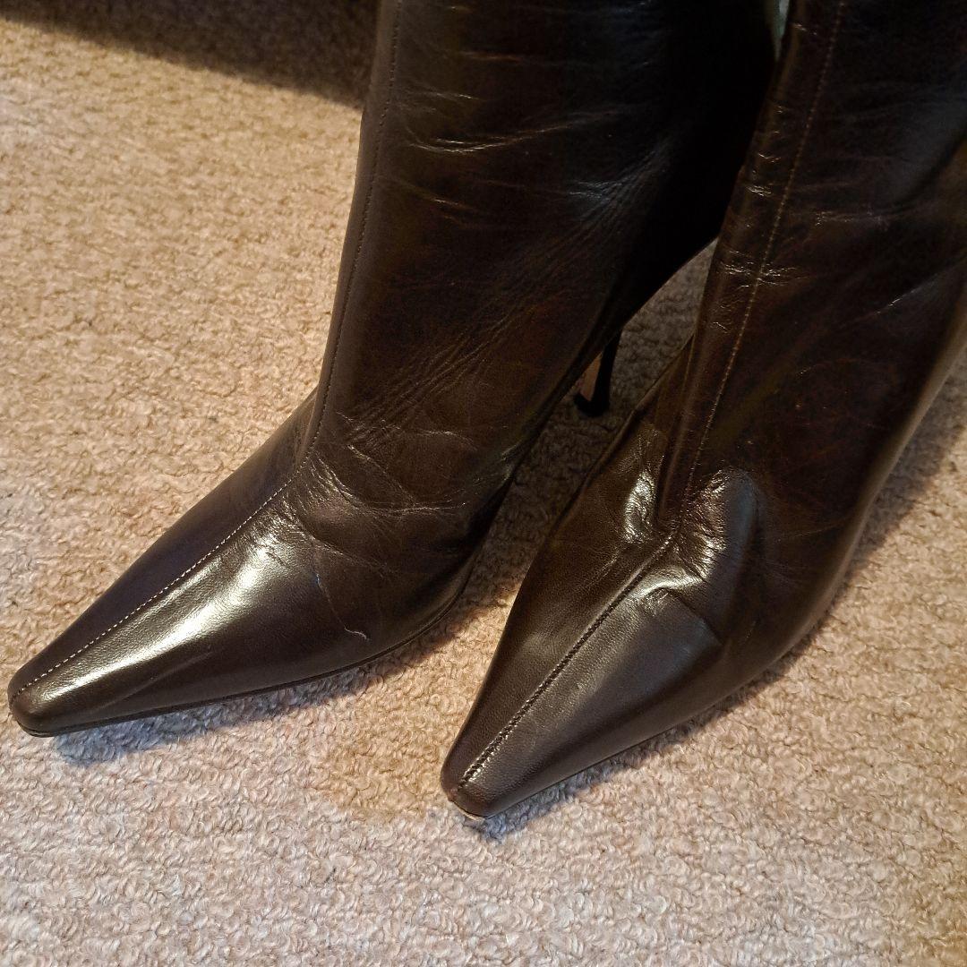 JIMMY CHOO焦げ茶色ブーツ41