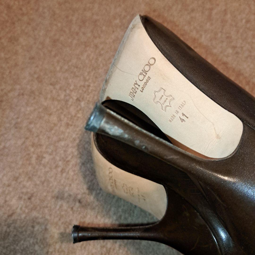 JIMMY CHOO焦げ茶色ブーツ41
