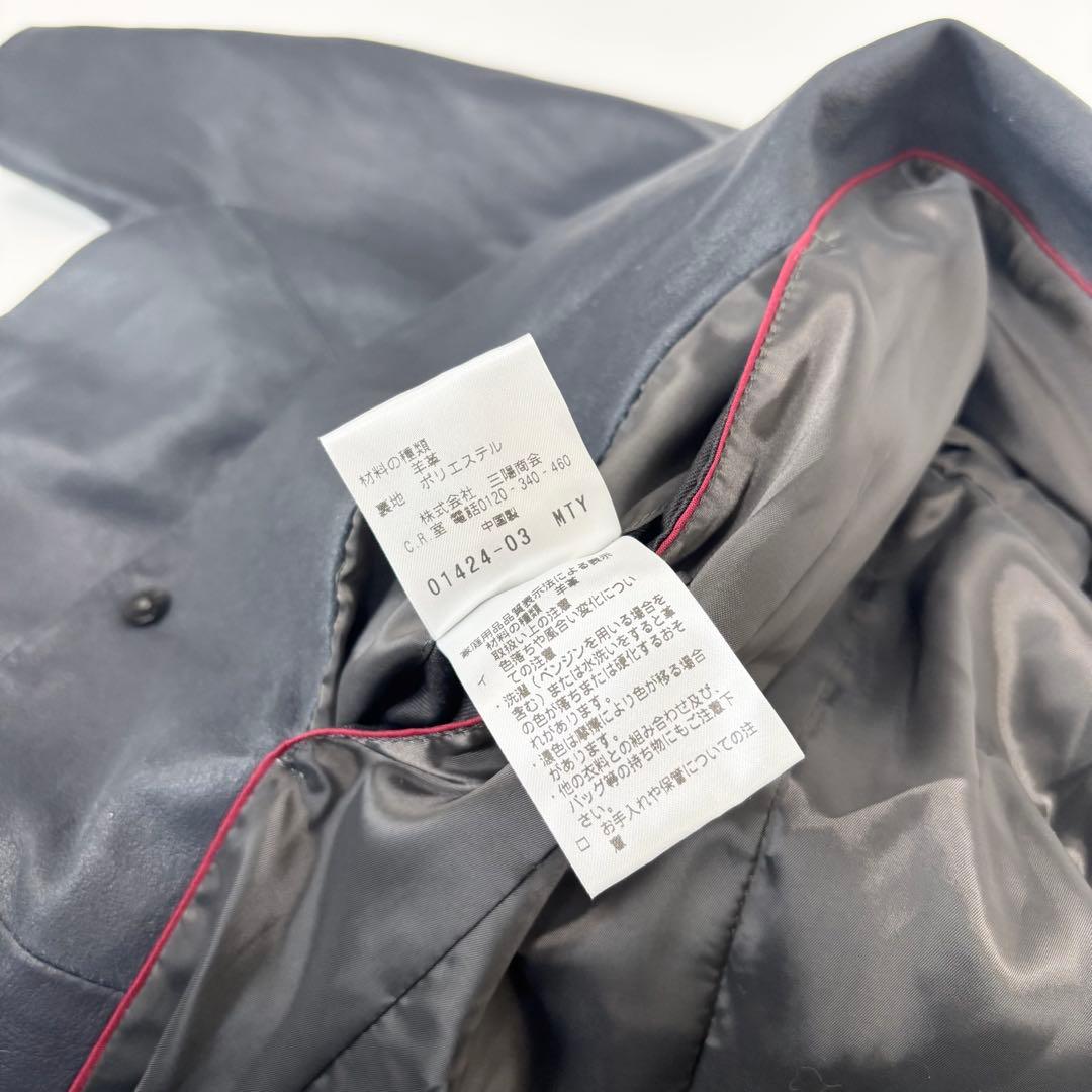 EPOCA UOMO ラムレザー 2テーラードジャケット ダークネイビー 50