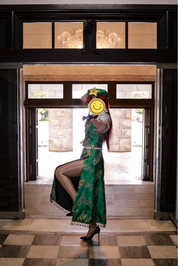 東方project 紅美鈴　コスプレ　衣装　ウィッグ　セット